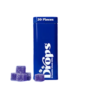 DROPS - Drops | Black Currant | 1:1:1 THC:CBN:CBD | GMO x Legend OG | Enhanced Live Rosin Infused Jellies | 20pc | 100mg