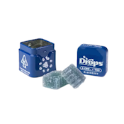 Drops - Blueberry - High Dose 2PK - VEGAN Cannabis Jellies w/ Oreoz Live Rosin - Relief - 1:4 THC:CBD - 50/200mg