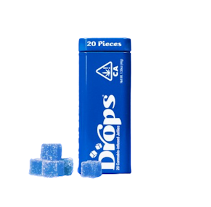 DROPS - Drops | Blueberry | 10:2.5:1 CBD:CBN:THC | Oreoz | Enhanced Live Rosin Infused Jellies | 20pc