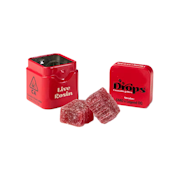 Drops - Cherry - High Dose 2PK - VEGAN Cannabis Jellies w/ GMO x LegendOG Live Rosin - Dreamy - 100mg