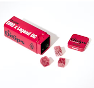 Drops | Cherry | GMO x Legend OG | Live Rosin Infused Jellies | 20pc | 100mg