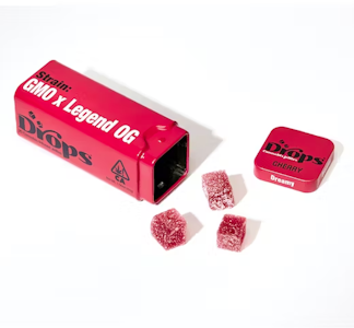 DROPS - Drops | Cherry | GMO x Legend OG | Live Rosin Infused Jellies | 20pc | 100mg
