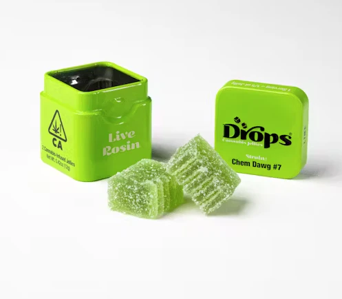 Drops - Drops | Lime | Banana Punch | Live Rosin Infused Jellies | 2pc | 100mg Main Image