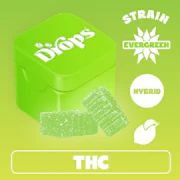 Drops Lime Gummy Single 100mg
