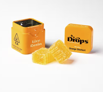 DROPS - Drops | Orange | THC Bomb | Live Rosin Infused Jellies | 2pc | 100mg