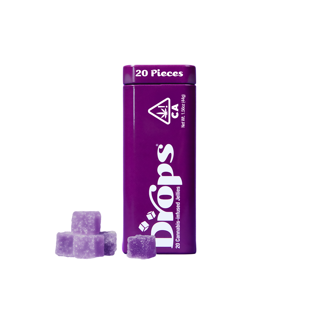 Drops | Soothing Relaxation | Blackberry 1:2 CBD | Live Rosin | Jellies | 20pk