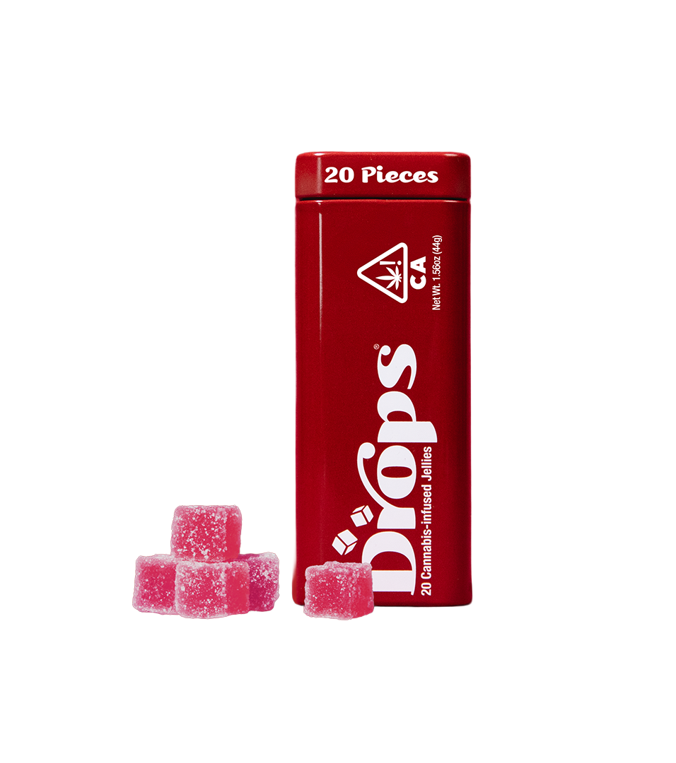 Drops | Focused Energy | Cranberry 1:1:1 | Live Rosin | Jellies | 20pk