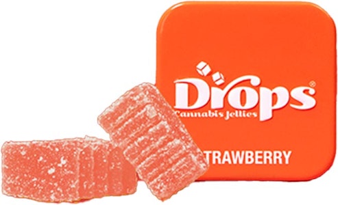 DROPS - Strawberry THCV CBG 1:1:1 Live Rosin Jellies 2pk