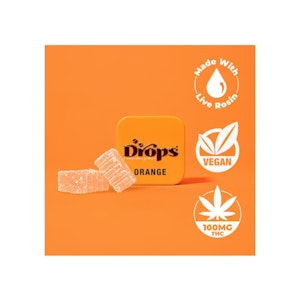 DROPS - 2-PIECE - ORANGE 100MG - DROPS