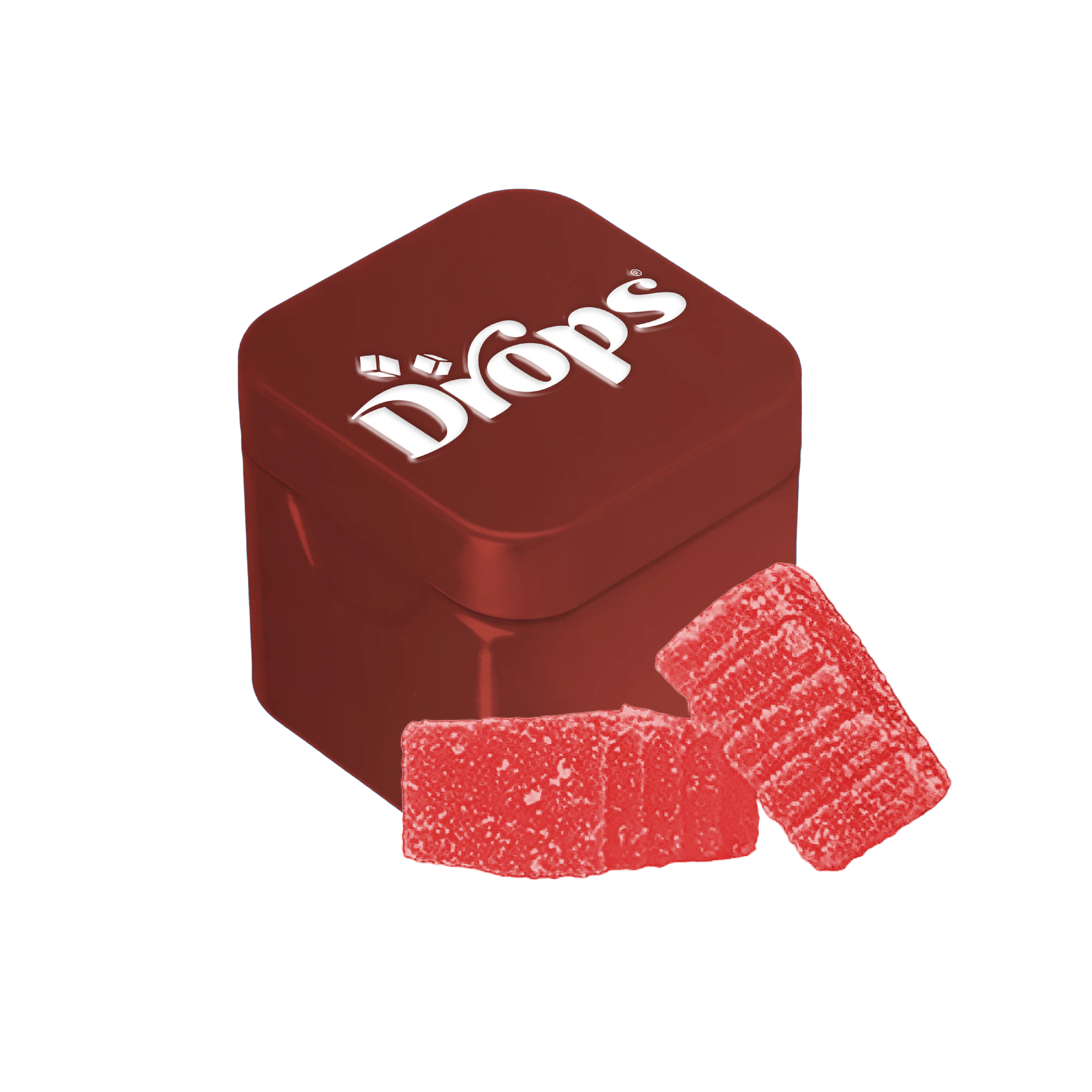 Drops - Cranberry Gummies 2pk | 1:1:1:1 THC:CBD:CBC:CBG  | 50mg Main Image