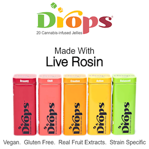 DROPS - Drops - Rosin Gummy - 20 Pack - 100 mg - (Dreamy) Cherry / GMO
