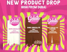 Gelato- High From Dubai Chocolate Bars- Dark Chocolate 200mg