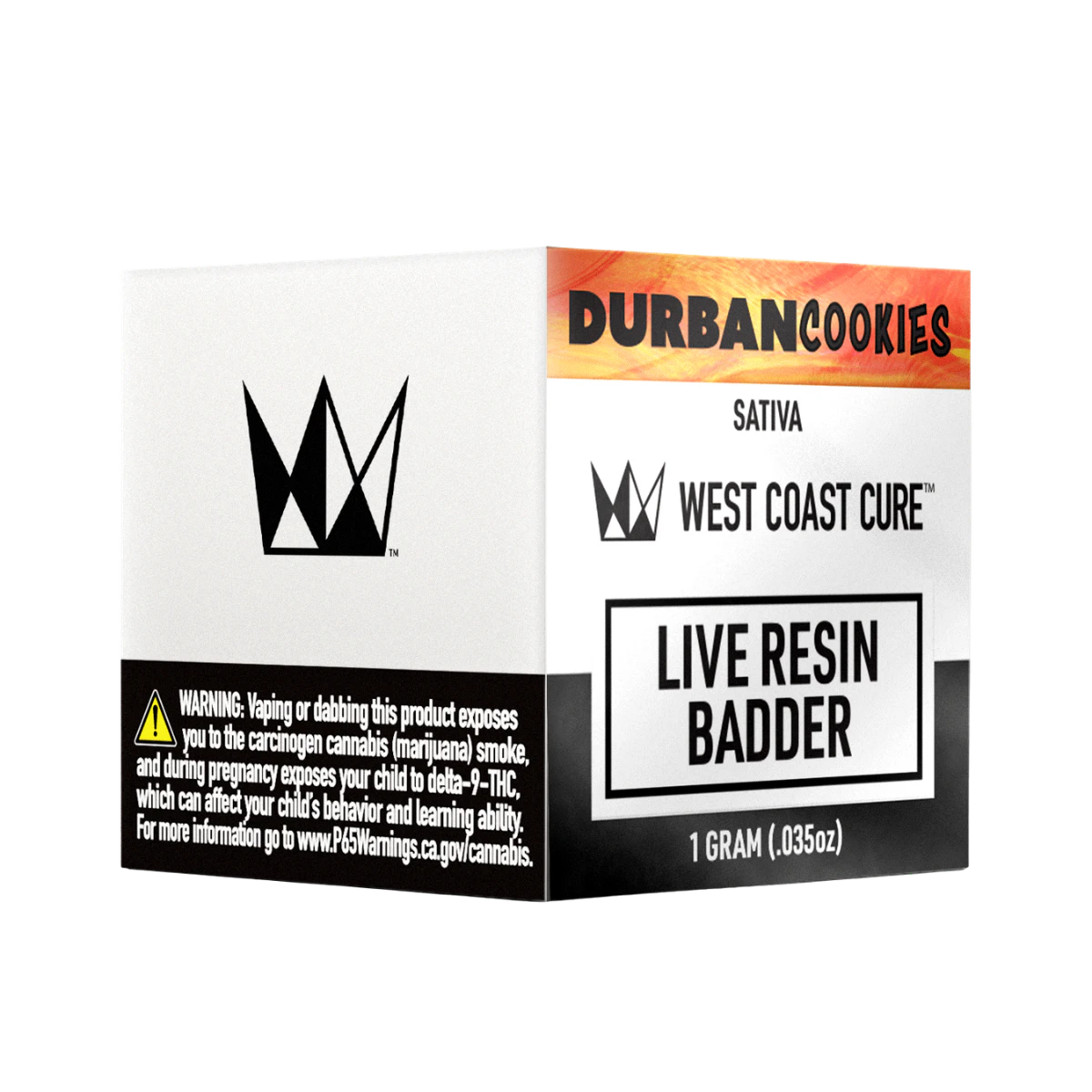 West Coast Cure - Durban Cookies (S) | 1g Live Resin Badder | West Coast Cure Main Image