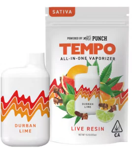 Tempo - [Tempo] Live Resin AIO Vape - 1g - Durban Lime (S)