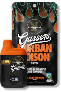 CLAYBOURNE CO. - 1g Durban Poison AIO Gassers - Claybourne