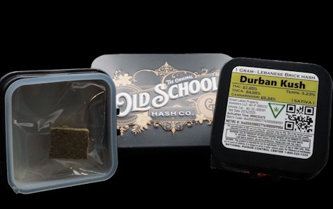 OLD SCHOOL HASH CO. - Old School Hash: Durban Kush Brick Hash (1g)