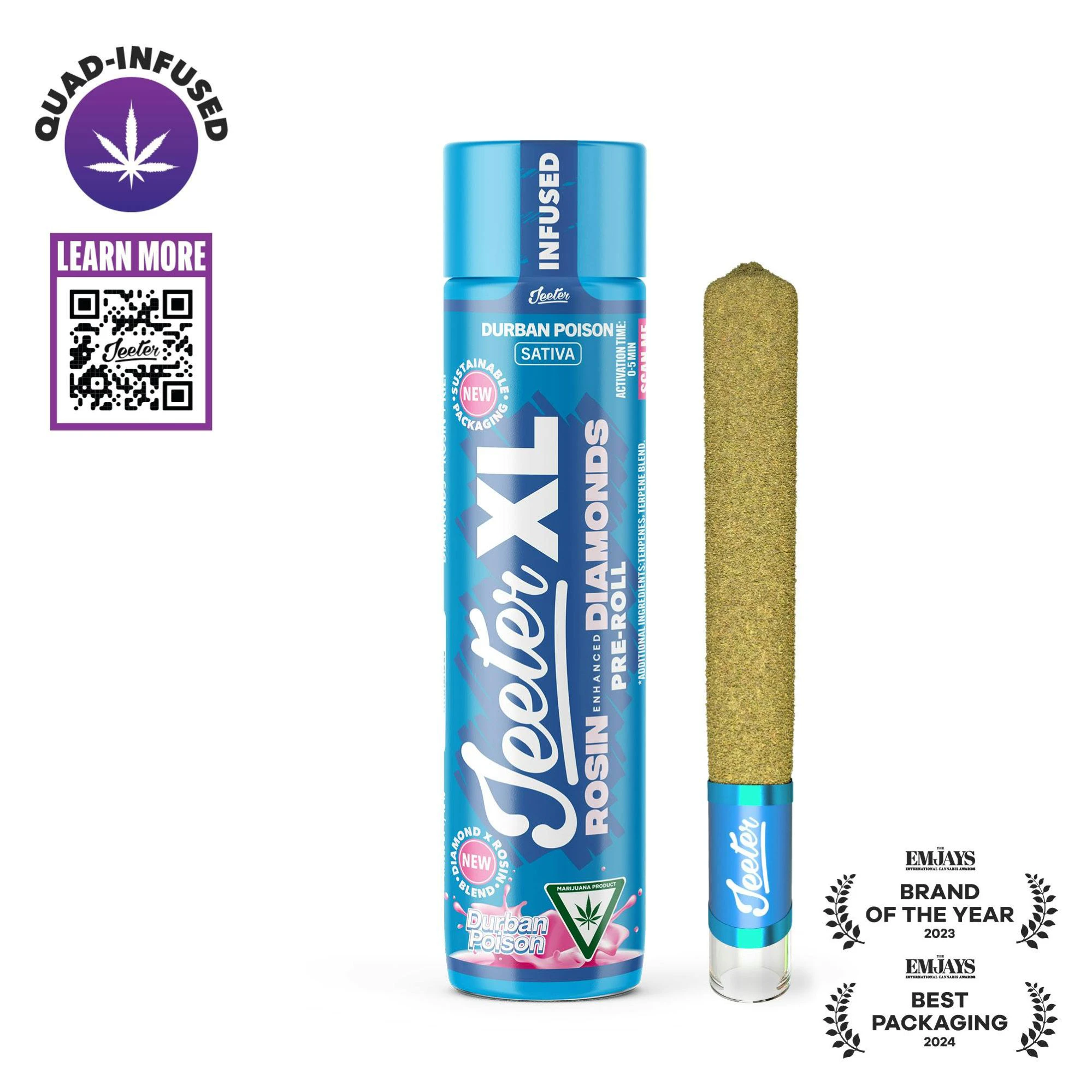 Jeeter - Durban Poison XL 2g Pre-Roll Main Image