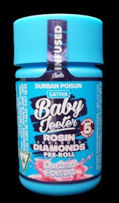 Infused Baby Jeeter 0.5g x 5 Durban Poison