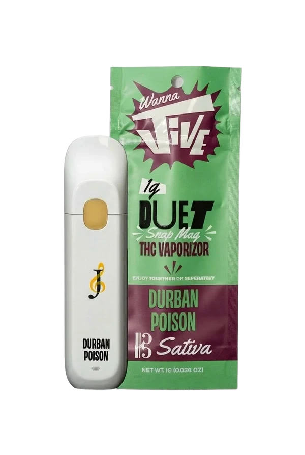 Wanna JIVE - Wanna Jive - Durban Poison - AIO Resin Vape - 1g Main Image