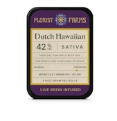 Florist Farms - Dutch Hawaiian Infused Live Resin - 5 pack - Preroll