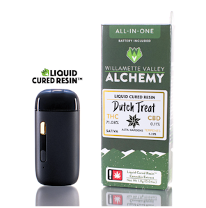 WILLAMETTE VALLEY ALCHEMY - Dutch Treat, Liquid Cured Resin, Disposable, 1g
