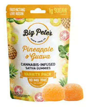 Big Pete's Treats - BIG PETE'S: Pineapple & Guava Live Rosin Gummies 10pk/100mg (S) Main Image
