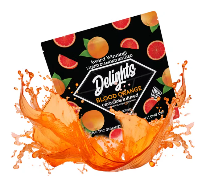 Delights Gummies - DELIGHTS GUMMIES: Blood Orange Liquid Diamond Infused Gummies (S) Main Image