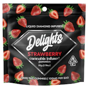 DELIGHTS GUMMIES: Strawberry Liquid Diamond Infused Gummies (S)