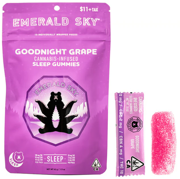 Emerald Sky - EMERALD SKY: *OVERSTOCK* Goodnight Grape Sleep Gummies 10-Piece/100mg (I) Main Image