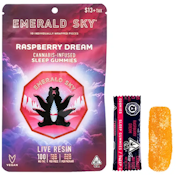 EMERALD SKY: Raspberry Dream Live Resin Sleep Gummies 10-Piece/100mg (I)