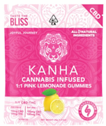 KANHA: Pink Lemonade CBD 1:1 (CBD/THC) Gummies 100mg/10-Piece (H)