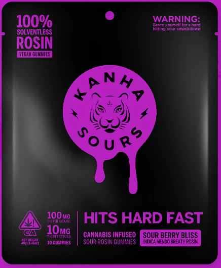 KANHA - KANHA: Sour Berry Bliss Solventless Rosin Gummies 100mg/10-Piece (I) Main Image