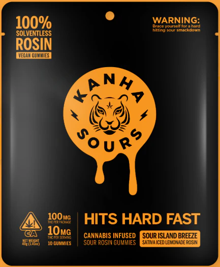 KANHA - KANHA: Sour Island Breeze Solventless Rosin Gummies 100mg/10-Piece (S) Main Image