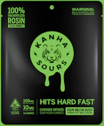 KANHA: Sour Melon Rush Solventless Rosin Gummies 100mg/10-Piece (H)