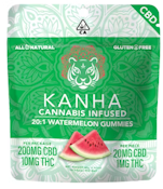 KANHA: Watermelon 20:1 (CBD/THC) Gummies 105mg/10-Piece