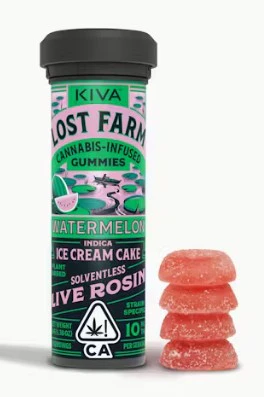 Kiva: Lost Farm - KIVA: Lost Farm Watermelon "Ice Cream Cake" Love Rosin Gummies 10-Piece/100mg (I) Main Image