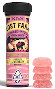 KIVA: Lost Farms Strawberry Lemonade "Super Lemon Haze" Live Resin Gummies 10-Piece/100mg (S)