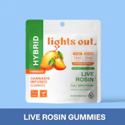 LIGHTS OUT: Mango Live Rosin Gummies 100mg/10-Piece (H)