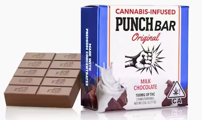 Punch - PUNCH: Milk Chocolate 100mg PunchBar (H) Main Image