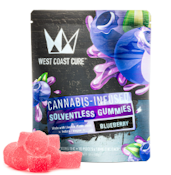 WEST COAST CURE: Blueberry Solventless Hash Gummies 10-Piece/100mg (I)