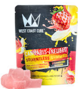 WEST COAST CURE: Strawberry Banana Solventless Gummies 10 pieces/100mg (H)