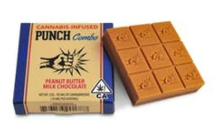Punch - PUNCH: Peanut Butter Milk Chocolate 100mg PunchBar (H) Main Image