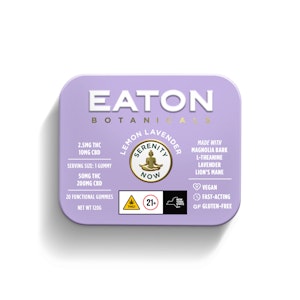 EATON BOTANICALS - Eaton Botanicals | Edible | Gummy - Lemon Lavender Serenity Now | 50mg, 20