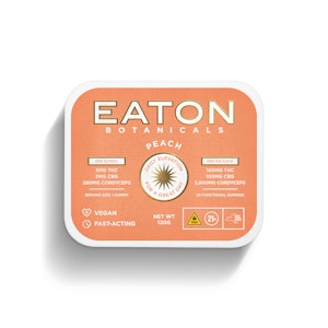 EATON BOTANICALS - Eaton Botanicals - Peach - Daily Elevation - 1:1 - THC:CBG - 100mg - Edible