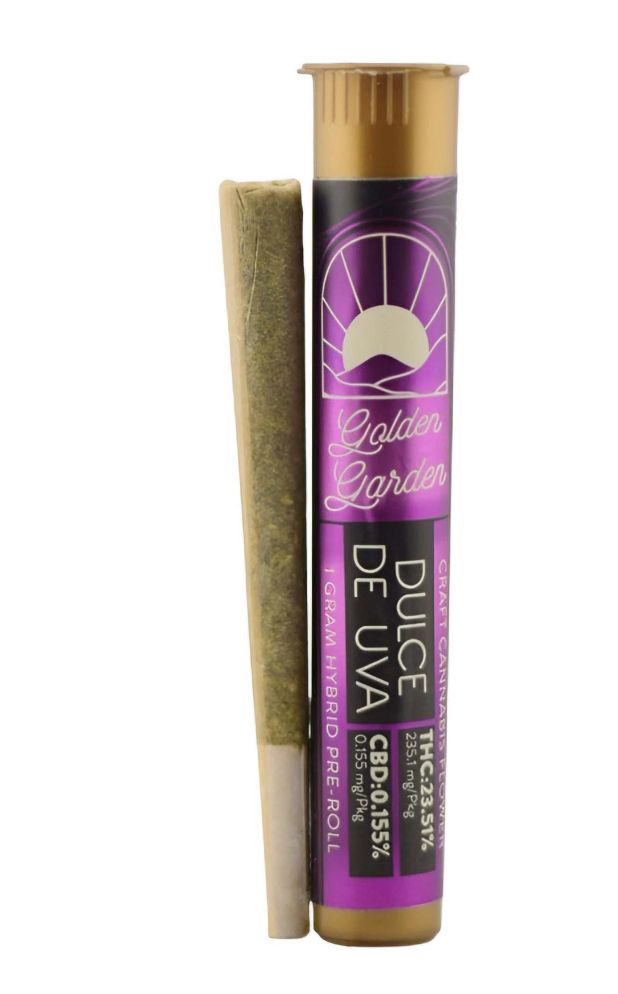 Golden Garden - Golden Garden - Dulce De Uva - 26.7% THC - 1g - Pre-roll Main Image