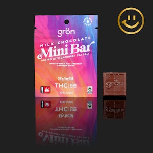 Grön - Grön Mini Bar | Milk Chocolate | 100mg