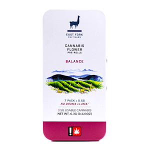 EAST FORK CULTIVARS - EF | Pineapple Jager | 7 x 0.5g High CBD Relax Pre-roll Pack