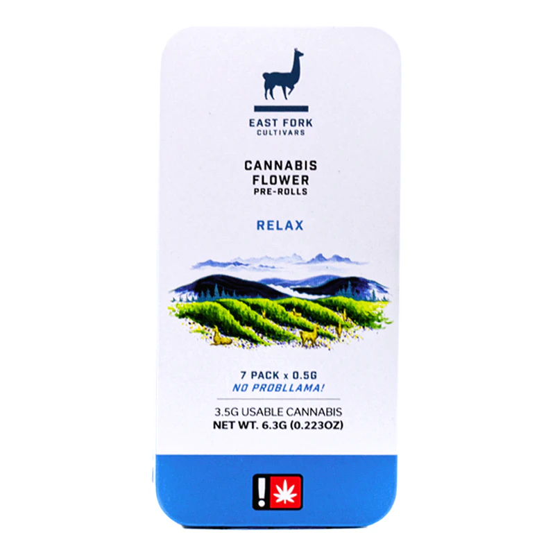 East Fork Cultivars - EF | Pear Blossom | 7 x 0.5g Relax Pre-roll Pack Main Image
