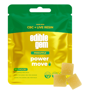 Edible Gem - Power Move Pineapple 1:1 | THC:CBC | 200mg