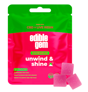 Edible Gem - Unwind & Shine Watermelon 2:1 | THC:CBD | 200mg